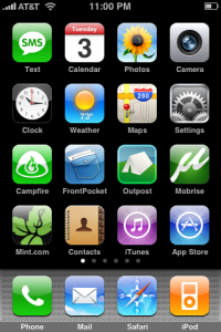 My iPhone Homepage